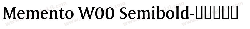 Memento W00 Semibold字体转换